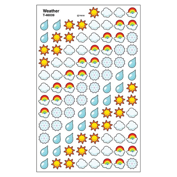 Weather SuperShapes Stickers, PK4800